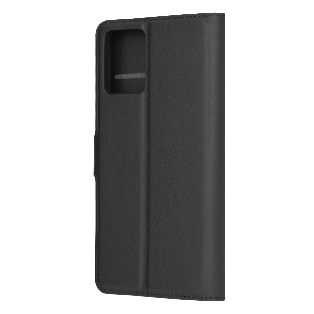 Case for Motorola Moto G54, Techsuit, Leather Folio, Black