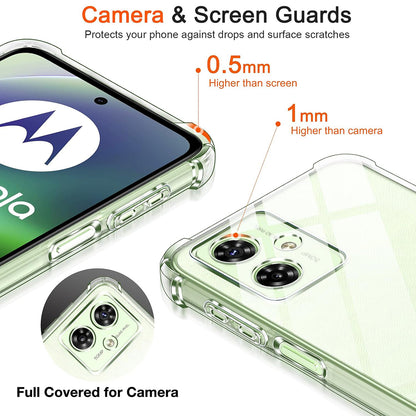 Case for Motorola Moto G64 / G54 Power Edition, Techsuit, Shockproof Clear, Transparent