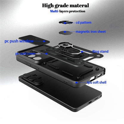 Case for Motorola Moto G67 Power / G57 Power, Techsuit, CamShield, Blue