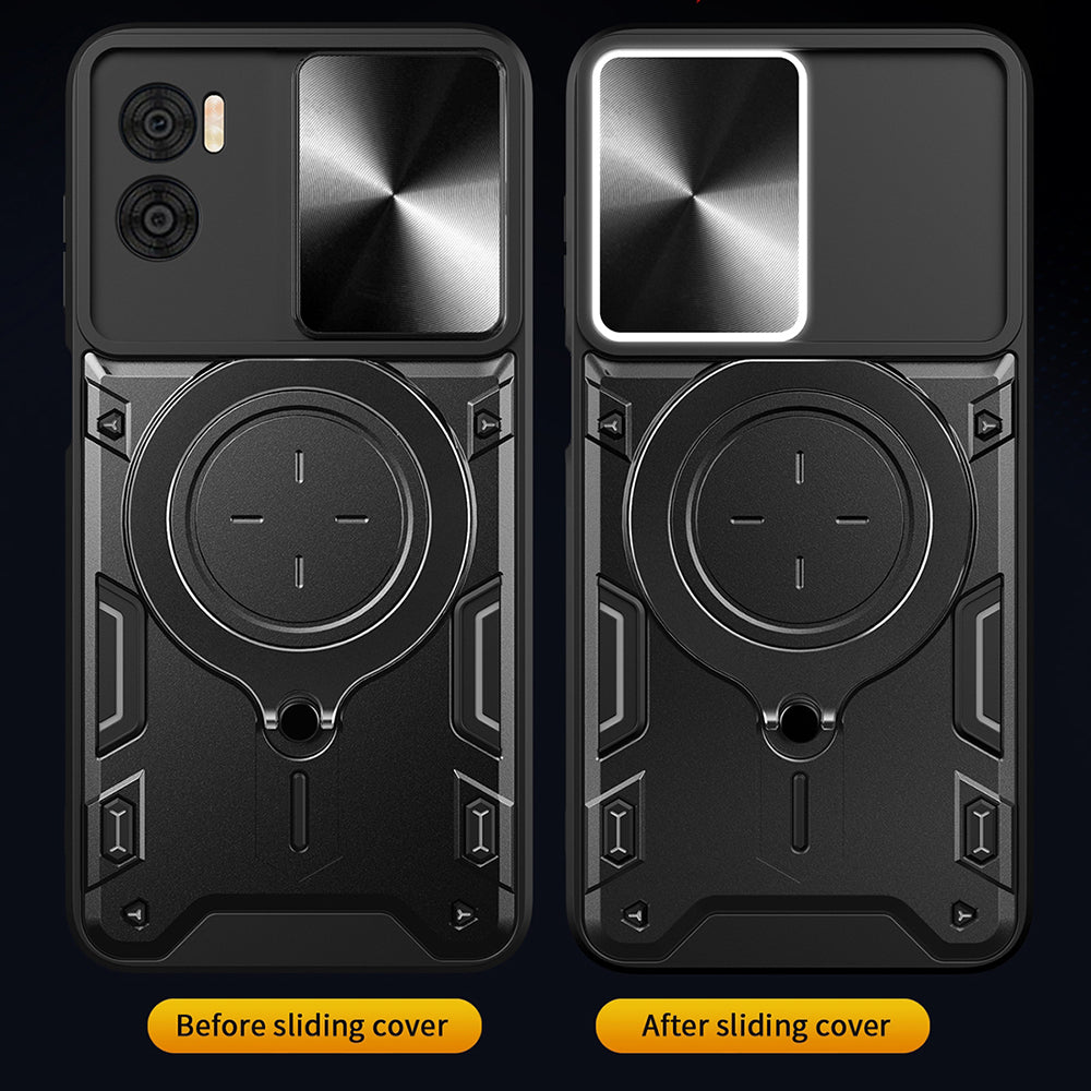 Case for Motorola Moto G72, Techsuit, CamGuard Pro, Black