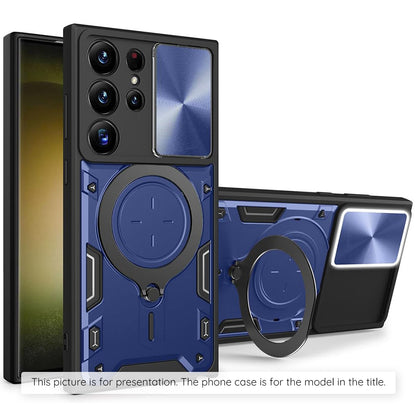 Case for Motorola Moto G77 / G67, Techsuit, CamGuard Pro, Blue
