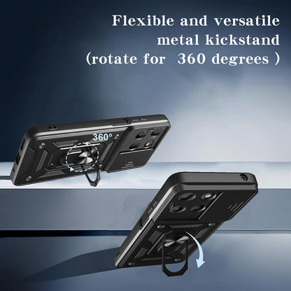 Case for Motorola Moto G77 / G67, Techsuit, CamShield, Blue