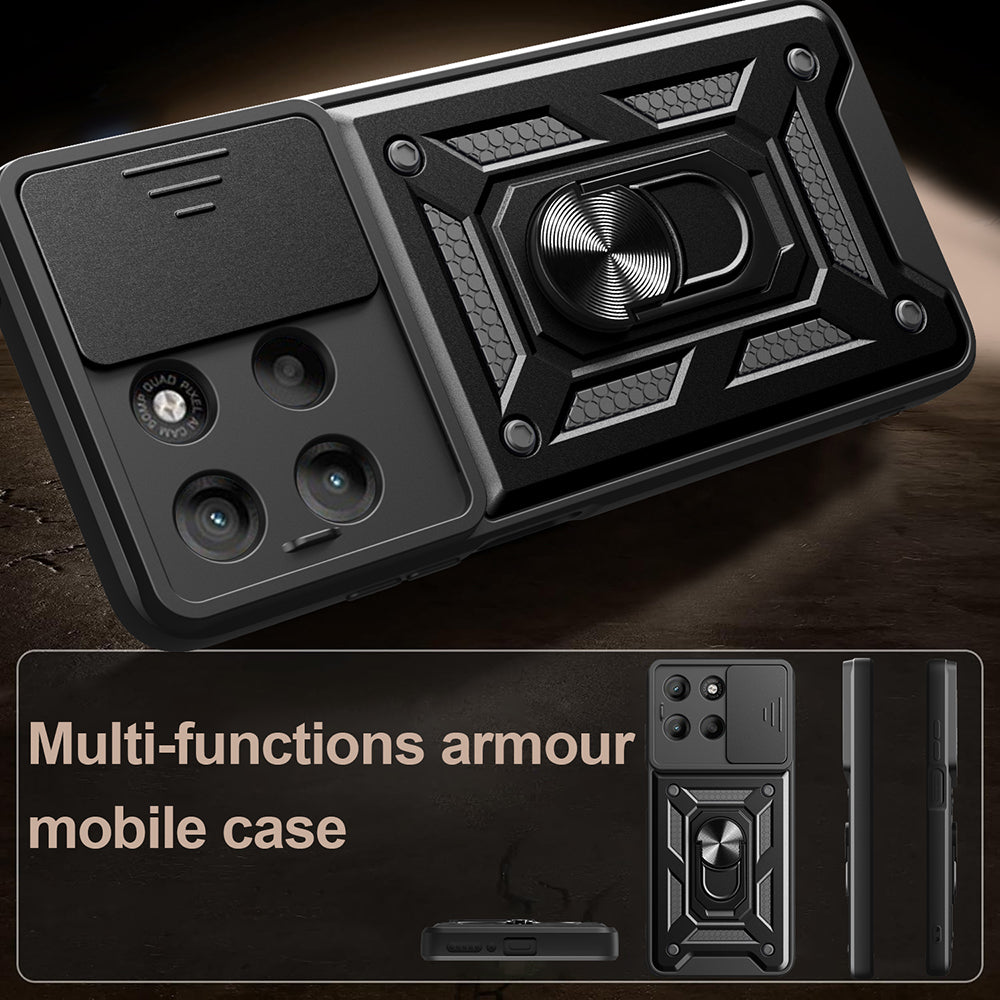 Case for Motorola Moto G77 / G67, Techsuit, CamShield, Blue