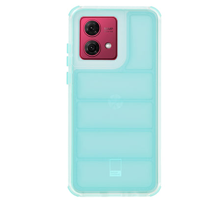 Case for Motorola Moto G84, Techsuit, Wave Shield, Turquoise