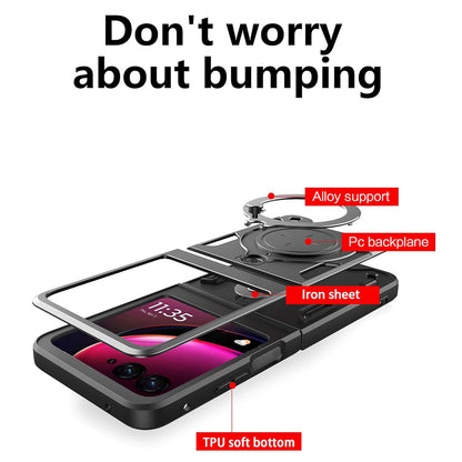 Case for Motorola Razr 60 Ultra, Techsuit, CamGuard Pro, Black