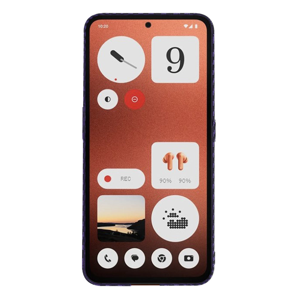 Case for Nothing CMF Phone 1, Techsuit, Carbonite FiberShell, Purple