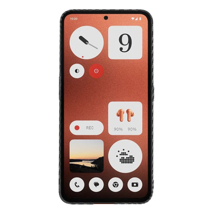 Case for Nothing CMF Phone 1, Techsuit, Carbonite FiberShell, Black