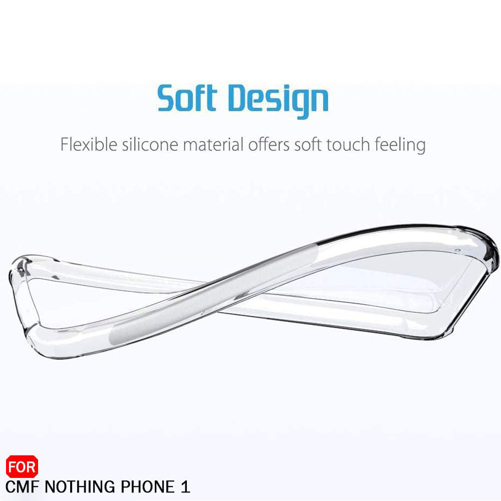 Case for Nothing CMF Phone 2 Pro, Techsuit, Shockproof Clear, Transparent