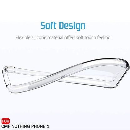 Case for Nothing CMF Phone 2 Pro, Techsuit, Shockproof Clear, Transparent