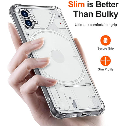 Case for Nothing Phone (1), Techsuit, Shockproof Clear, Transparent