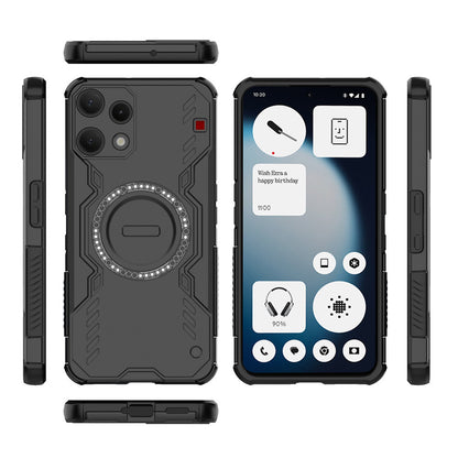 MagSafe Case for Nothing Phone (3a) Lite, Techsuit, ArmorMag, Black
