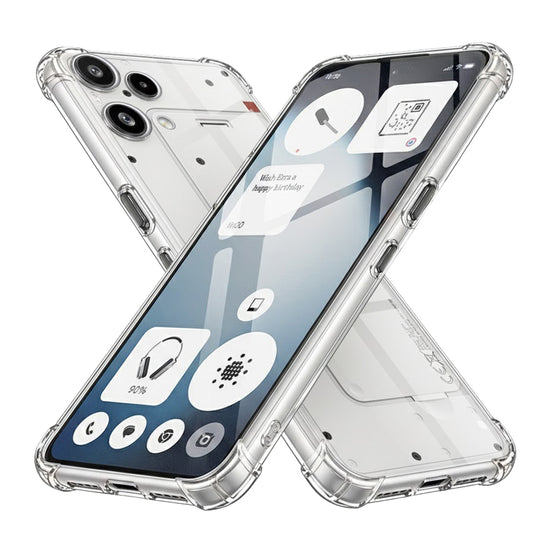 Case for Nothing Phone (3a) Lite, Techsuit, Shockproof Clear, Transparent