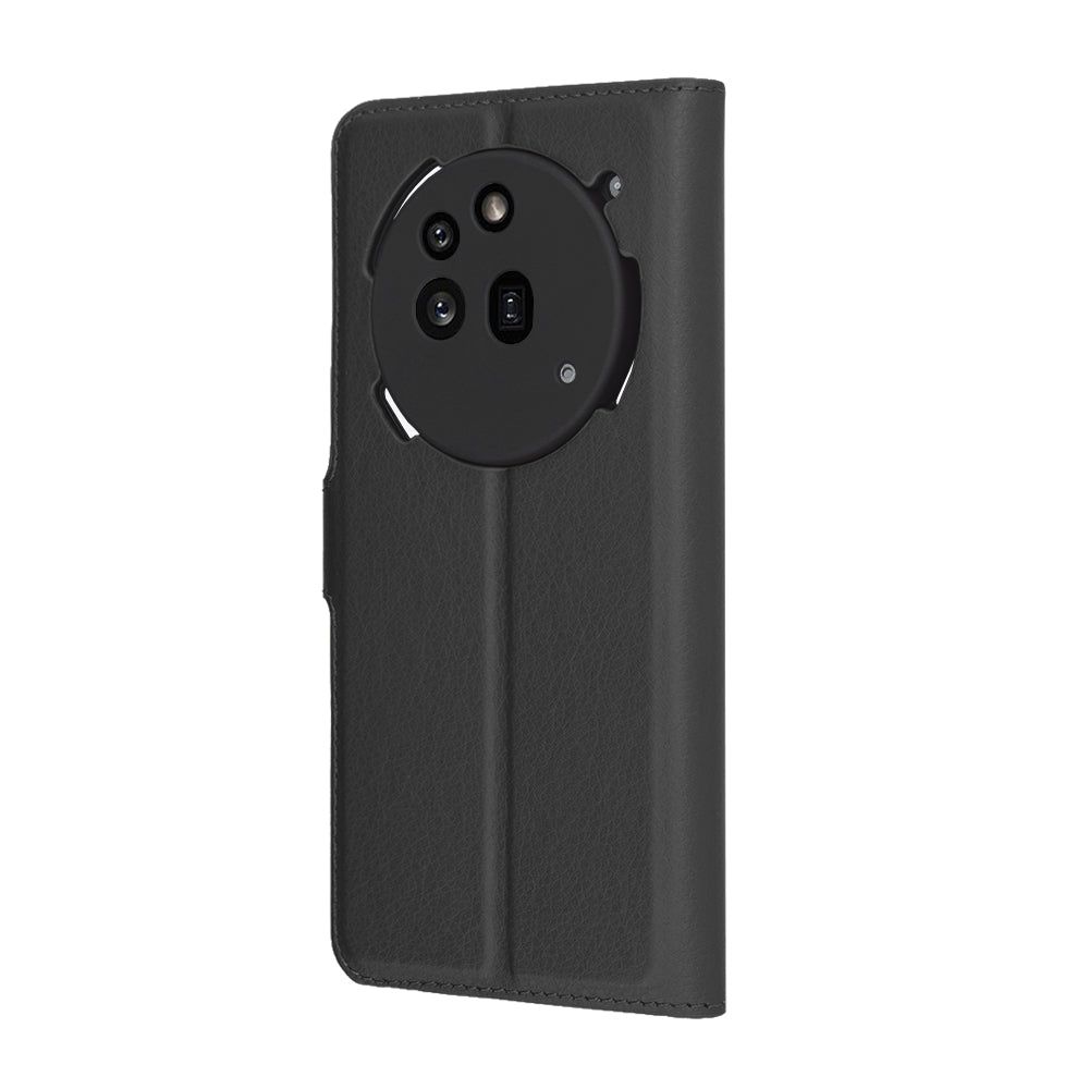 Case for Nothing Phone (3a) Pro, Techsuit, Leather Folio, Black