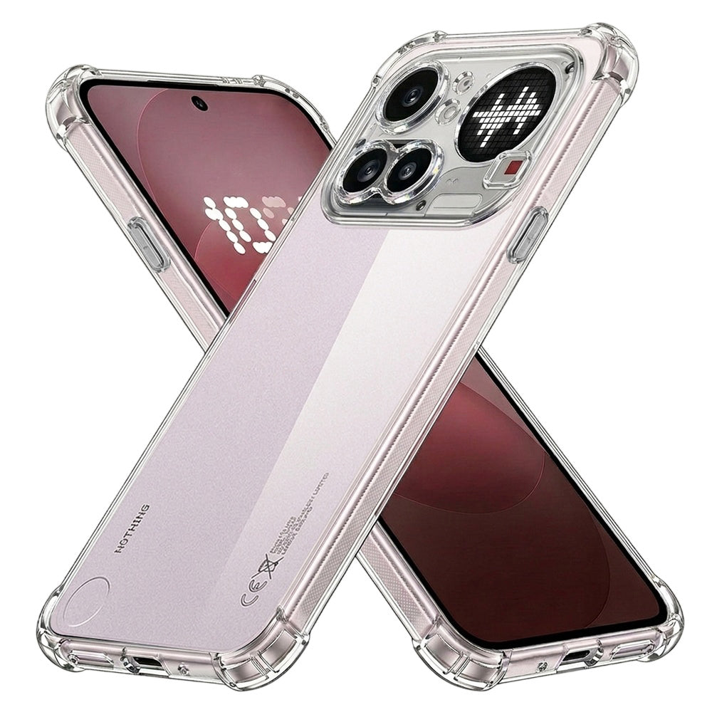 Case for Nothing Phone (4a) Pro, Techsuit, Shockproof Clear, Transparent