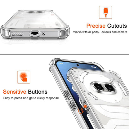 Case for Nothing Phone (4a) Pro, Techsuit, Shockproof Clear, Transparent
