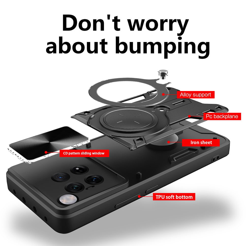 Case for OnePlus 12, Techsuit, CamGuard Pro, Black
