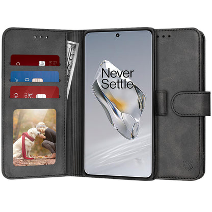 Case for OnePlus 12, Techsuit, Diary Book, Black