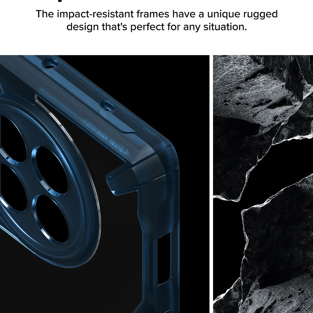 Case for OnePlus 12R, Ringke, Fusion X, Blue