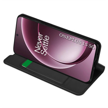 Case for OnePlus 15, Techsuit, Magskin Book, Black