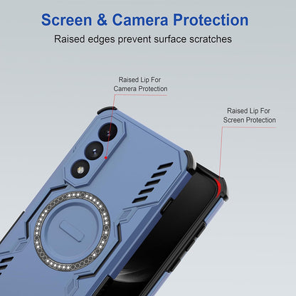 MagSafe Case for OnePlus Nord 5, Techsuit, ArmorMag, Blue