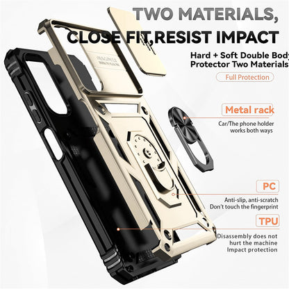 Case for Oppo A3 4G / A3 5G, Techsuit, CamShield, Gold