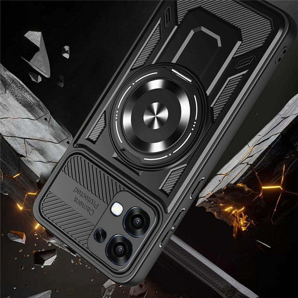 Case for Oppo A6 Pro 5G / A6 Pro 4G, Techsuit, RuggedCam, Black