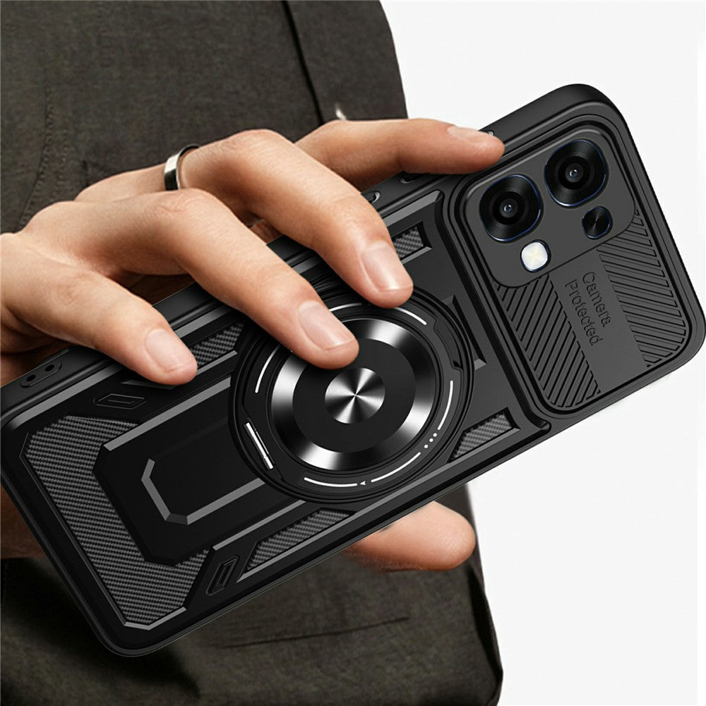 Case for Oppo A6 Pro 5G / A6 Pro 4G, Techsuit, RuggedCam, Black