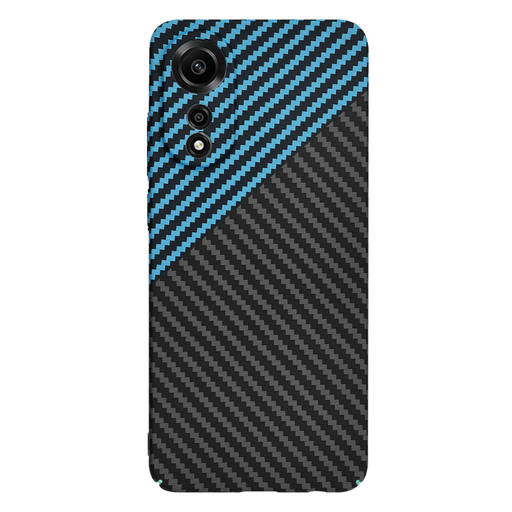 Case for Oppo A78 4G, Techsuit, Carbonite FiberShell, Black Blue