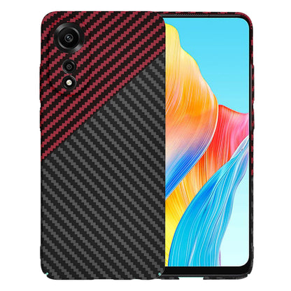 Case for Oppo A78 4G, Techsuit, Carbonite FiberShell, Black Red