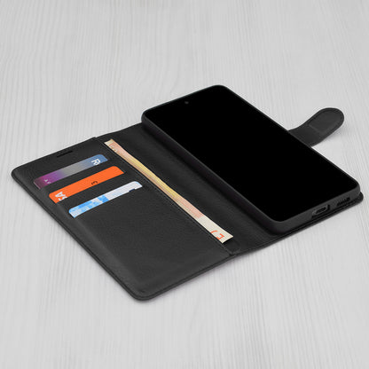 Case for Oppo A94 / Reno5 Lite, Techsuit, Leather Folio, Black