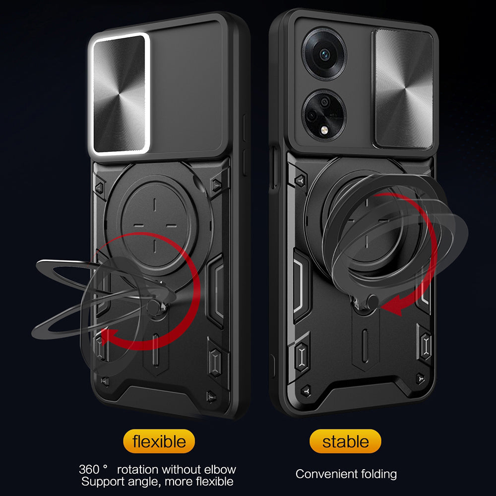 Case for Oppo A98, Techsuit, CamGuard Pro, Black