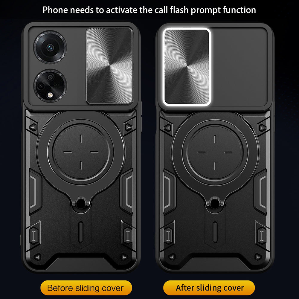 Case for Oppo A98, Techsuit, CamGuard Pro, Black