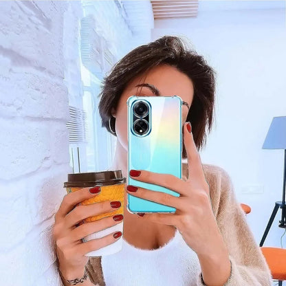 Case for Oppo A98, Techsuit, Shockproof Clear, Transparent