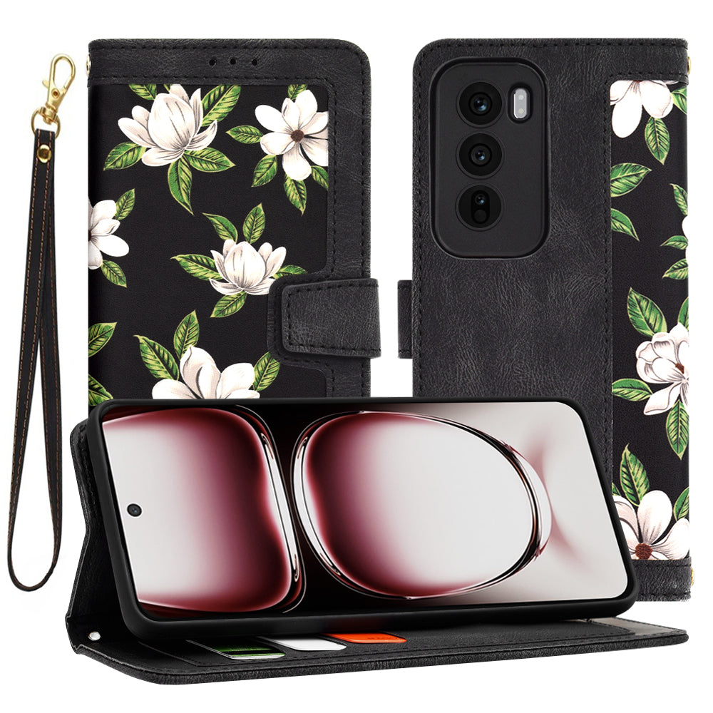 Case for Oppo Reno12 Pro, Techsuit, FlipCraft, Black
