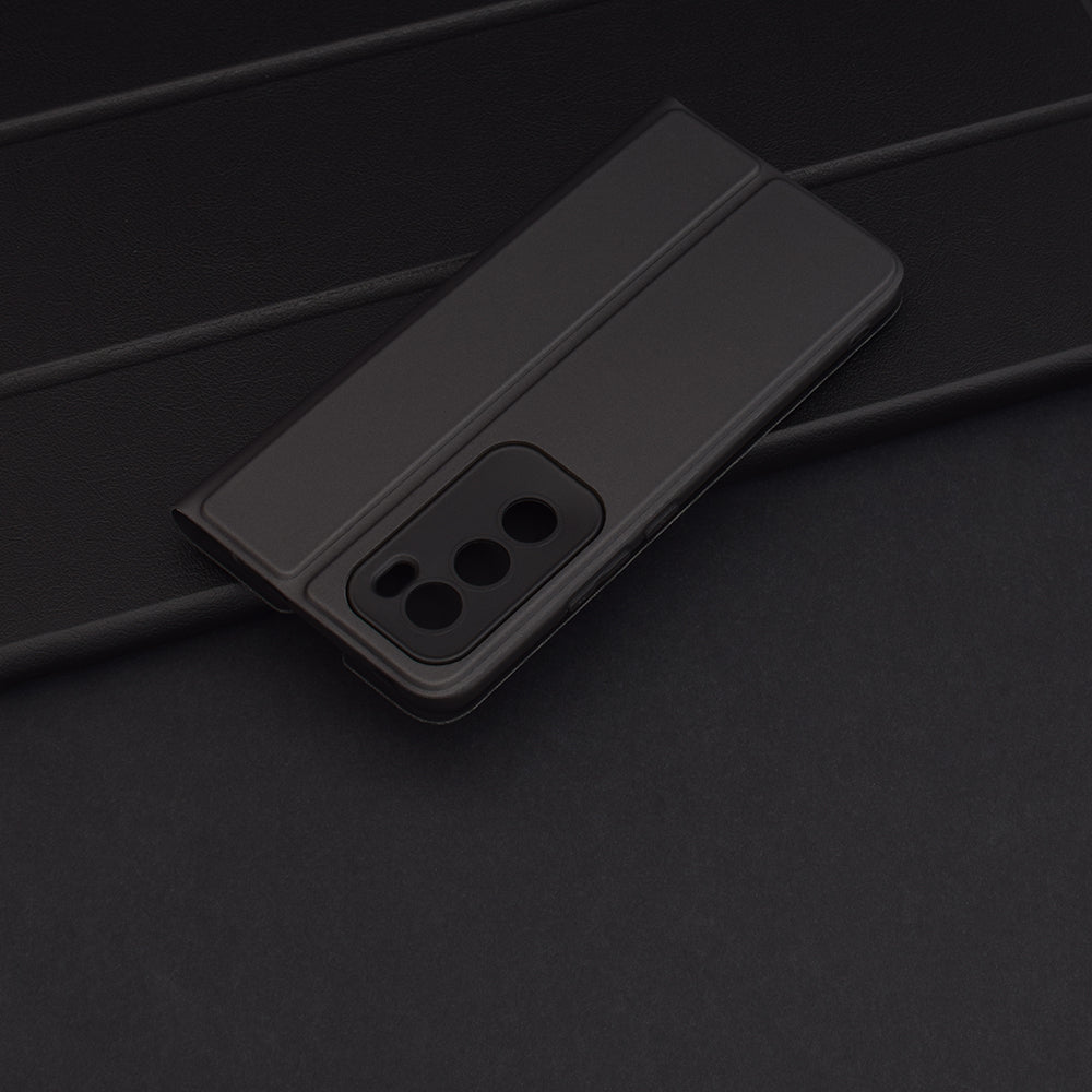 Case for Oppo Reno12, Techsuit, Magskin Book, Black