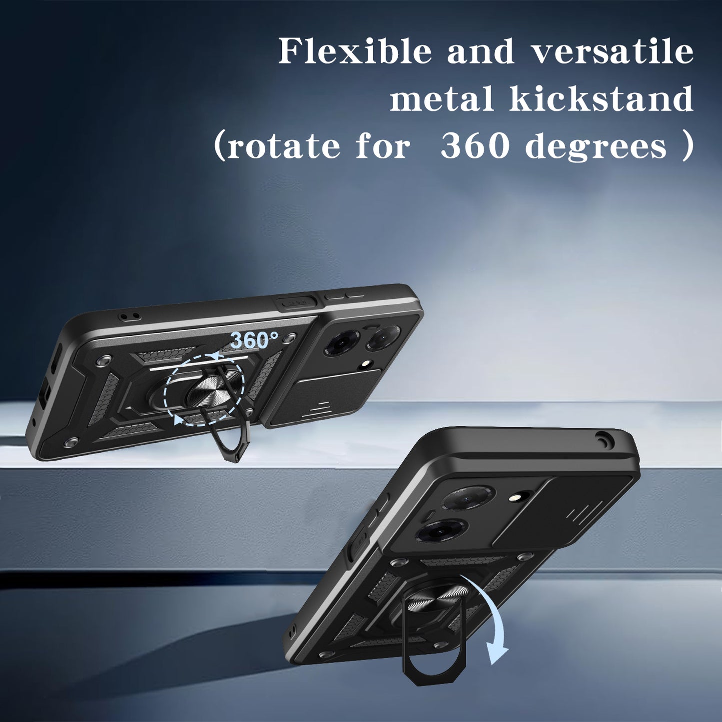 Case for Oppo Reno15, Techsuit, CamShield, Black