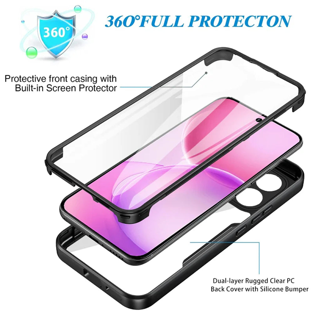 Case for Oppo Reno16 / Reno16 Pro, Techsuit, ColorVerse 360, Black