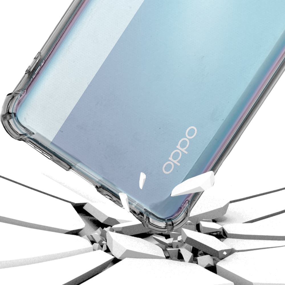 Case for Oppo Reno4 Lite, Techsuit, Shockproof Clear, Transparent