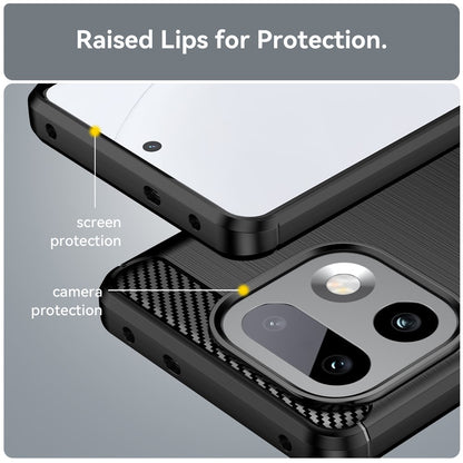 Case for Realme 16 Pro+, Techsuit, Carbon, Black