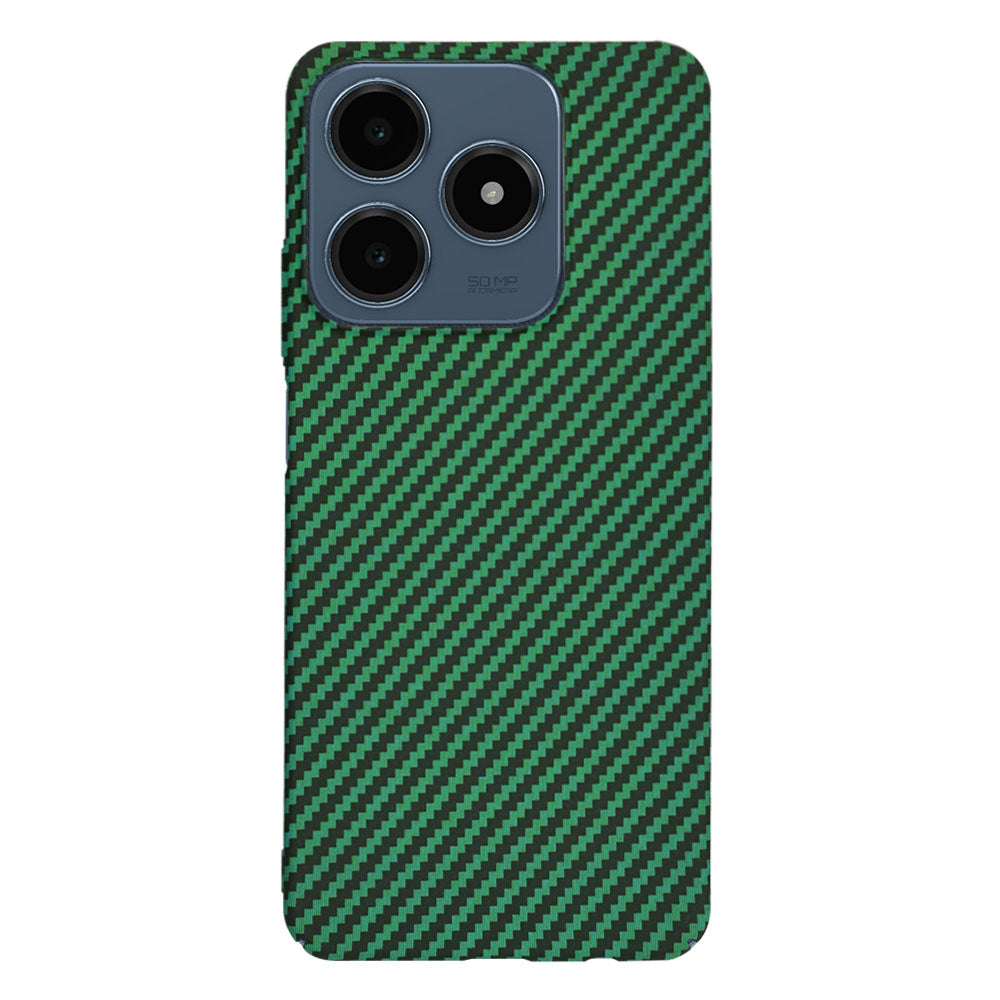 Case for Realme C63 / C61, Techsuit, Carbonite FiberShell, Green