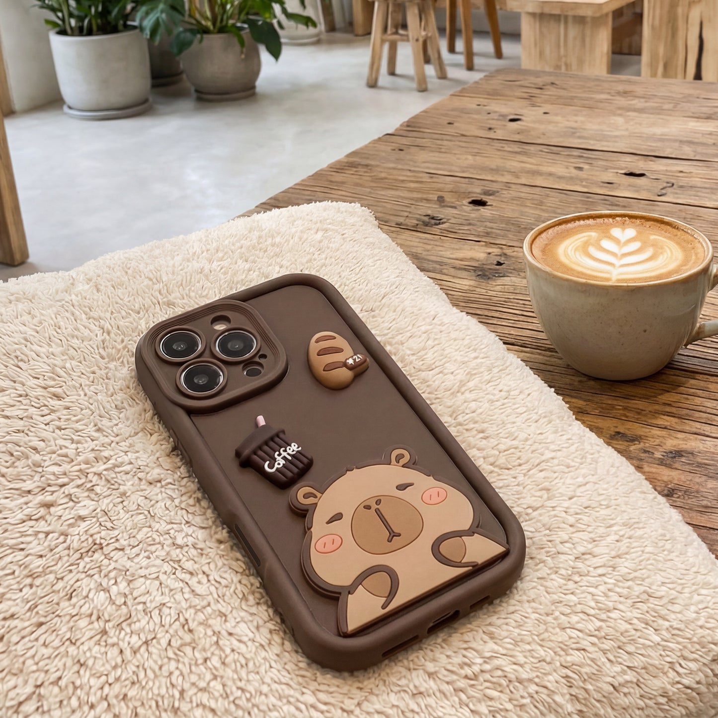 Case for Samsung Galaxy S26 S942, OEM, Ultra Trendy 3D Capybara, Brown