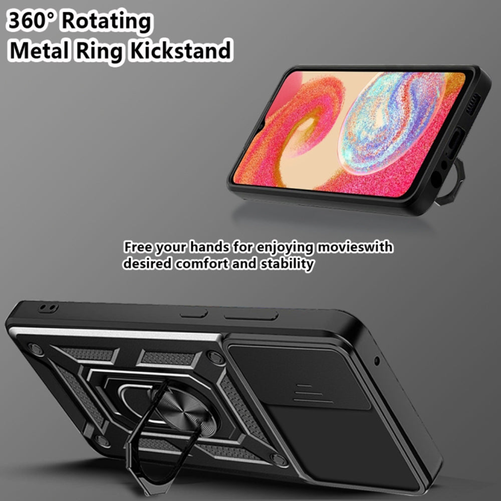 Case for Samsung Galaxy A04e A042 / M04 M045, Techsuit, CamShield, Black