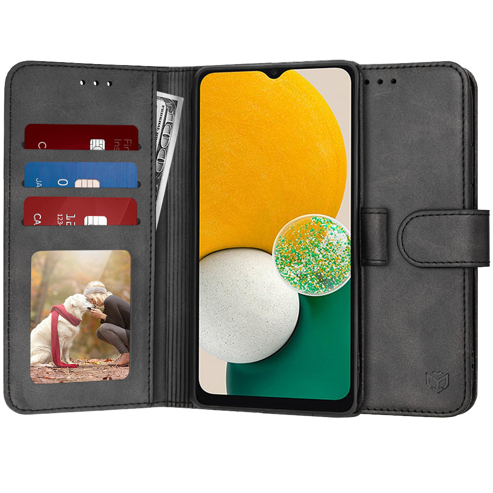 Case for Samsung Galaxy A04s A047 / A13 5G A136, Techsuit, Diary Book, Black