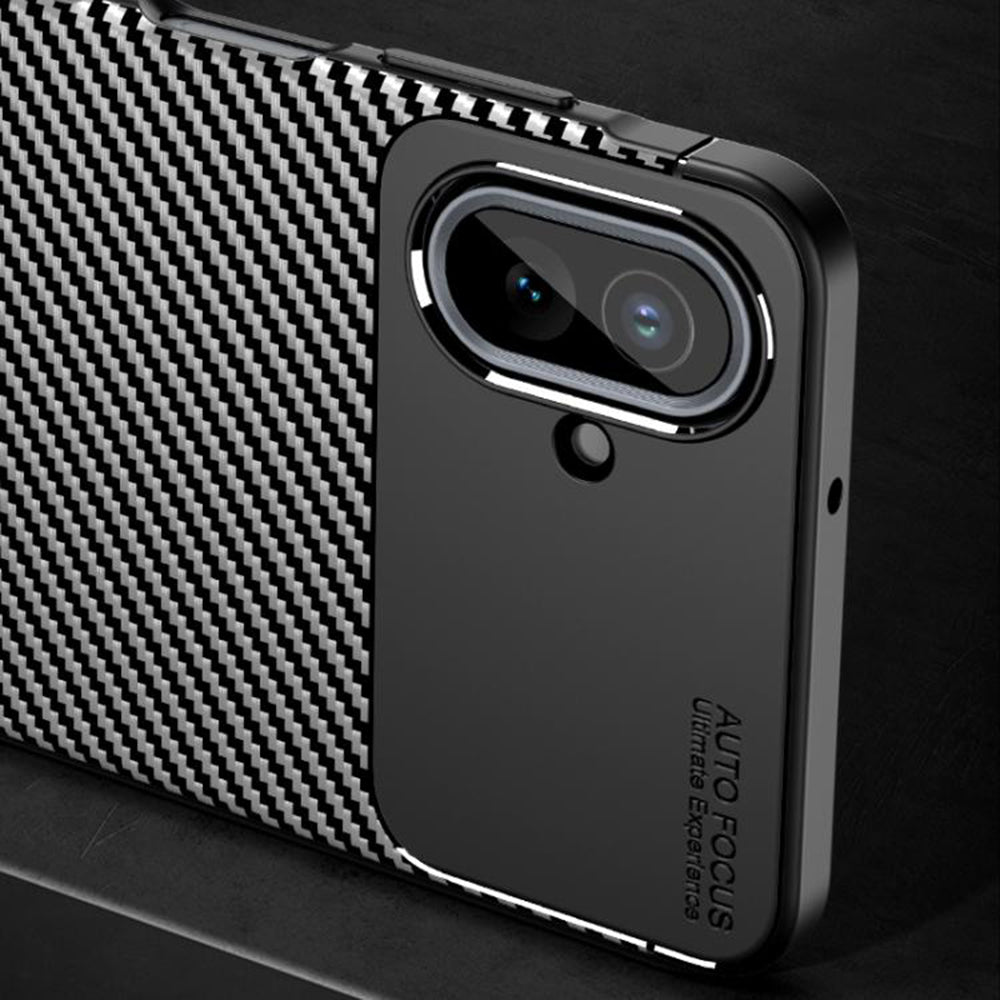 Case for Samsung Galaxy A07 4G A075, Techsuit, CarbonFiber, Black