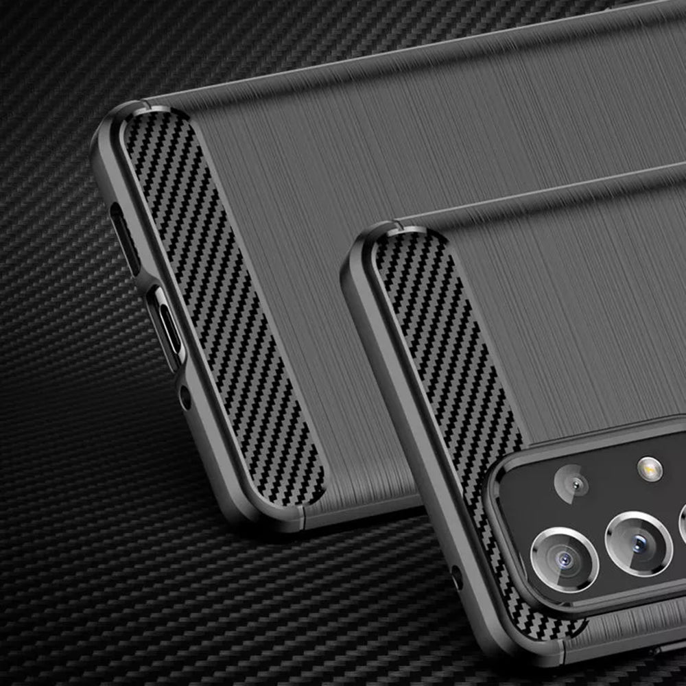 Case for Samsung Galaxy A13 A135, Techsuit, Carbon, Black