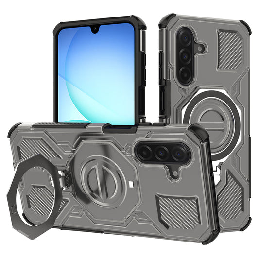 Case for Samsung Galaxy A17 4G / A17 5G, Techsuit, Carbon Shield Pro, Light Black