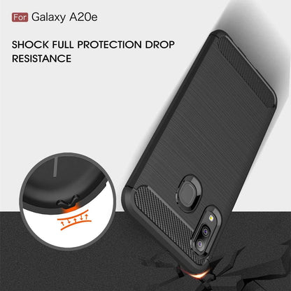 Case for Samsung Galaxy A20e A202, Techsuit, Carbon, Black