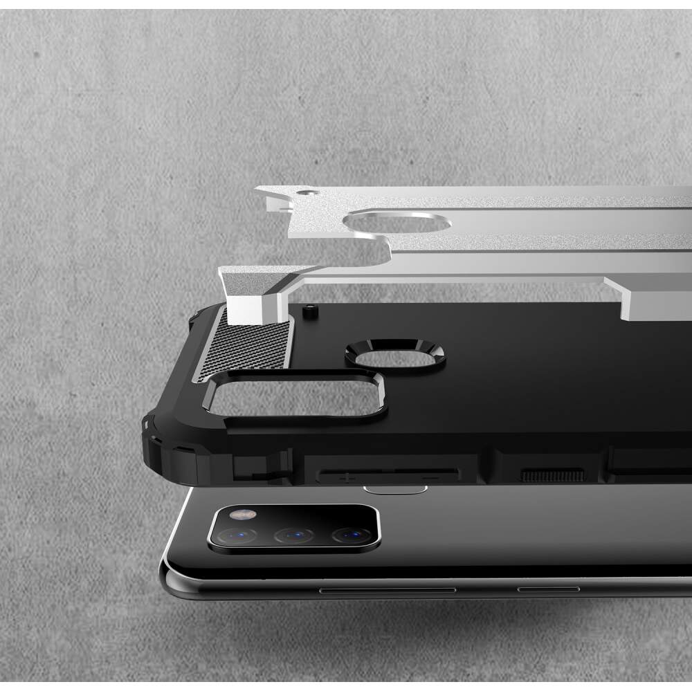 Case for Samsung Galaxy A21s A217, Techsuit, Hybrid Armor, Black