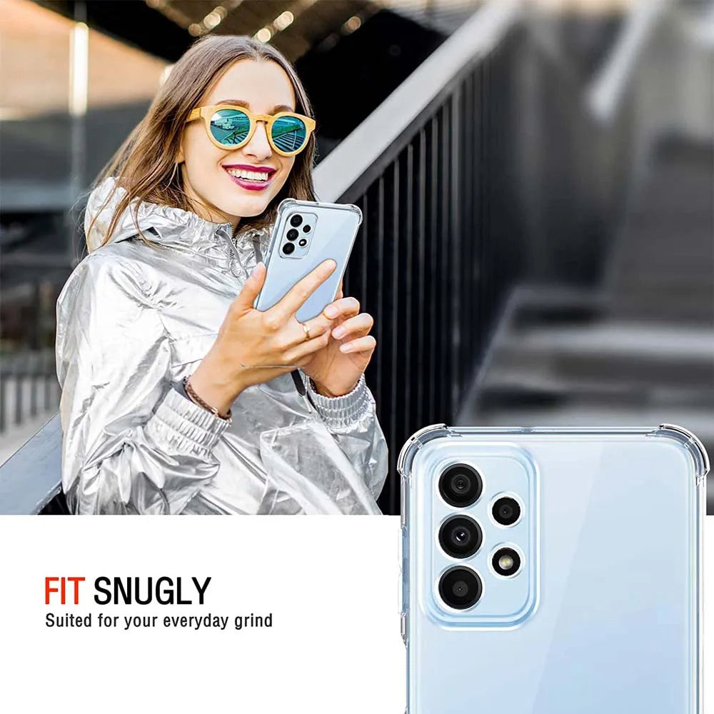 Case for Samsung Galaxy A23 5G A236 / A23 A235, Techsuit, Shockproof Clear, Transparent