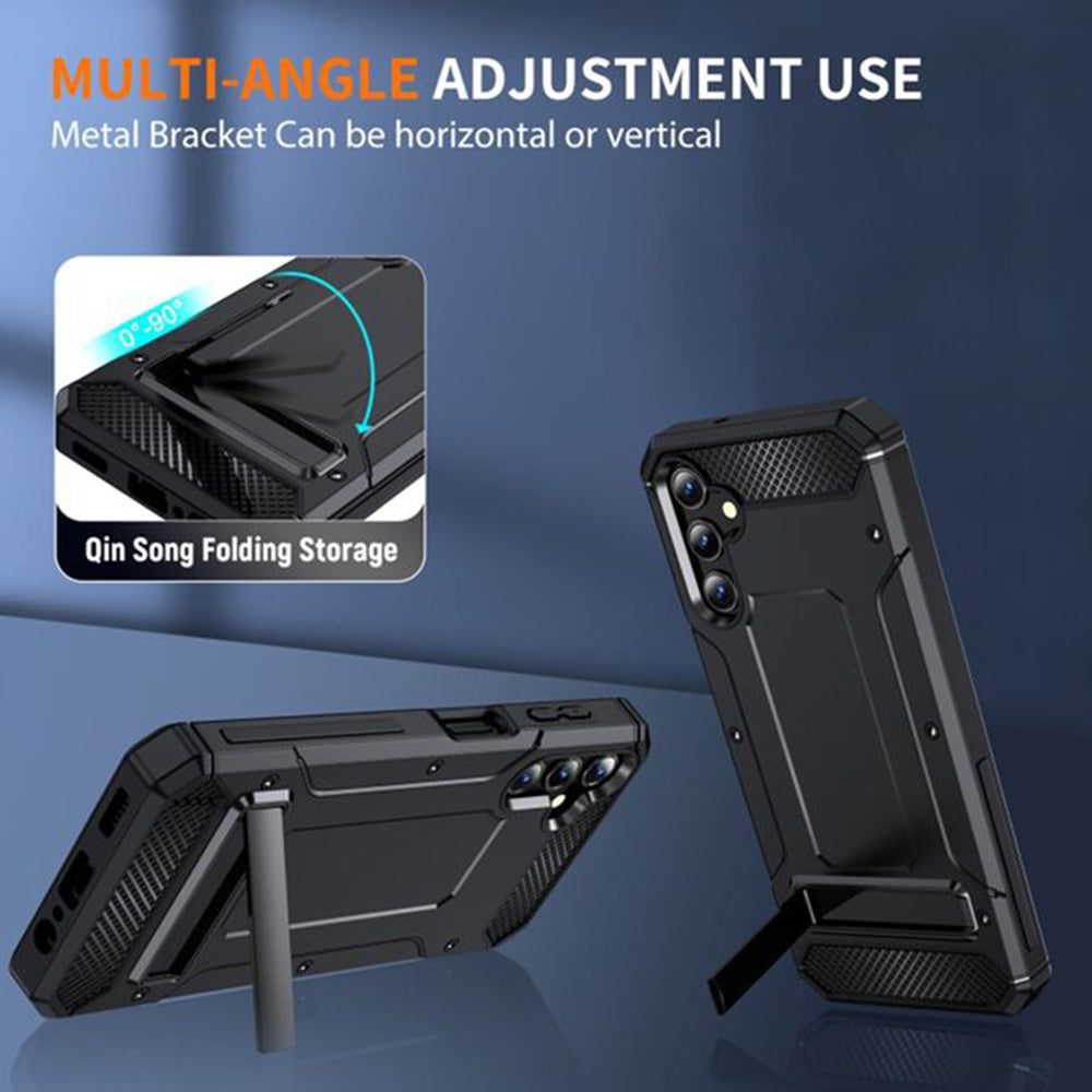 Case for Samsung Galaxy A26 A266, Techsuit, Hybrid Armor, Black